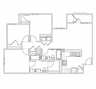 Three Bedroom / Two Bath - 1,200 Sq. Ft.*